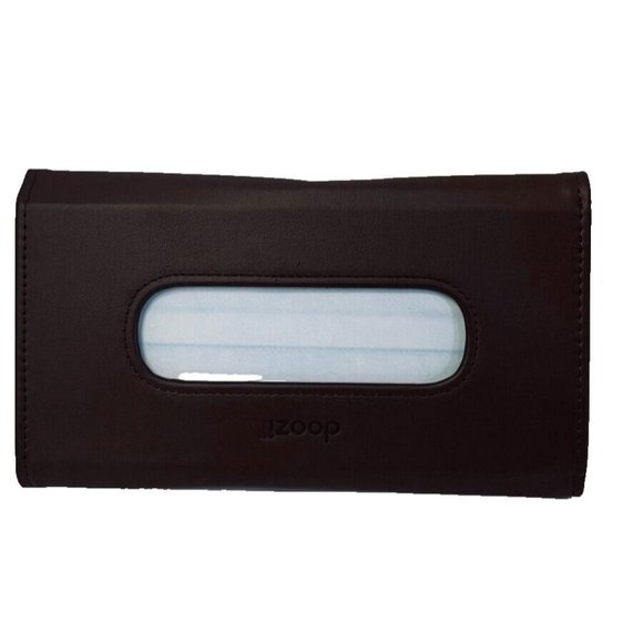 Doozi on the go Car Face Mask Holder‎ Tissue Dispenser for Visor Brown New - Picture 4 of 8